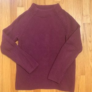 Maroon Lands End cottons ‘drifter’ sweater